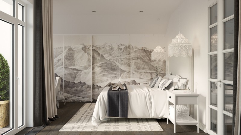 Элегантный интерьер загородного дома