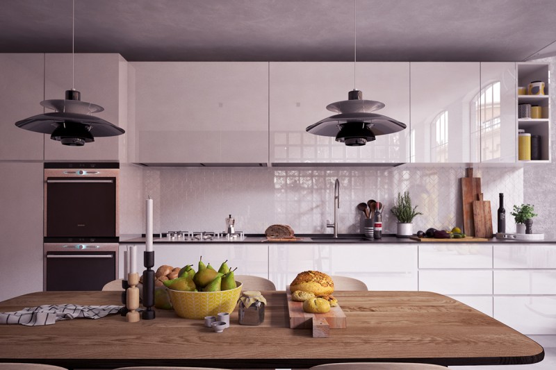 Серые и желтые акценты в интерьере лофта Серые и желтые акценты в интерьере лофта