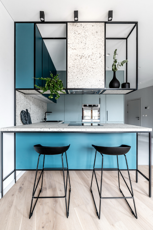 Цветовое разделение пространства в литовском доме Цветовое разделение пространства в литовском доме