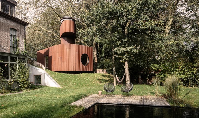 Гостевой дом необычной формы в Бельгии