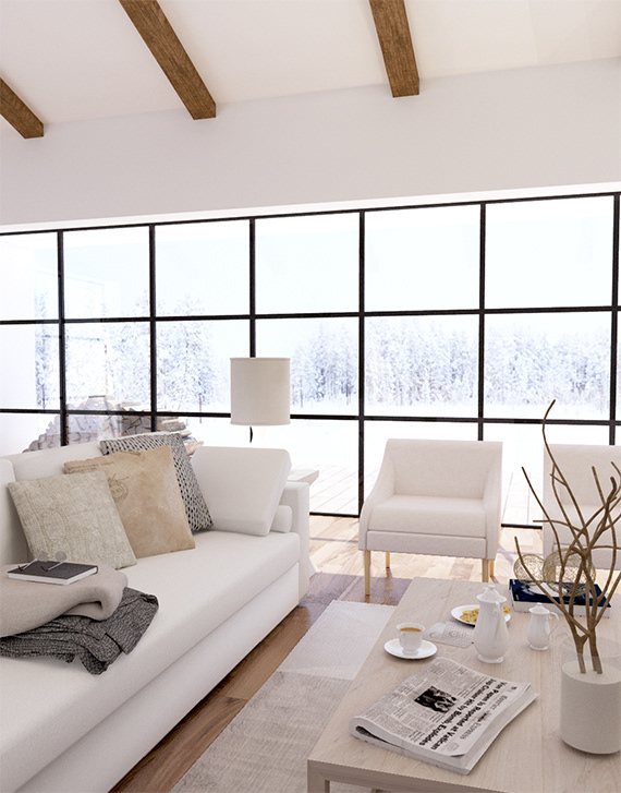 Оформление уютной гостиной