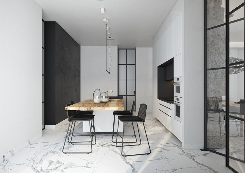 Панорамные окна в доме у моря