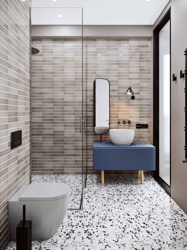 Строгий и роскошный интерьер двухуровневой квартиры Строгий и роскошный интерьер двухуровневой квартиры