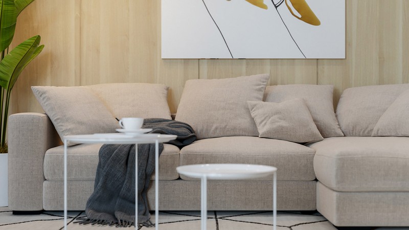 Светлые апартаменты с деревянными акцентами Светлые апартаменты с деревянными акцентами