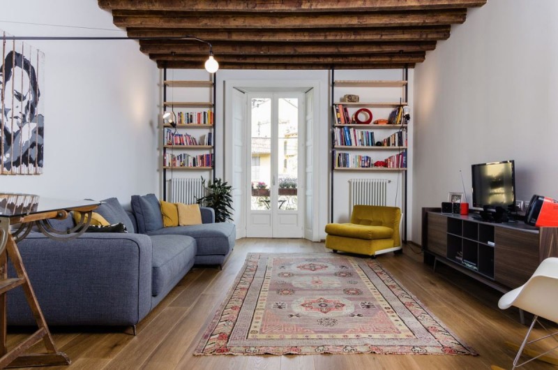 Эклектичный интерьер квартиры в Милане Эклектичный интерьер квартиры в Милане