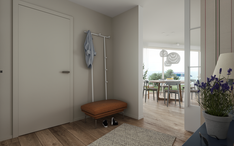 Элегантная резиденция, оформленная в светлой палитре