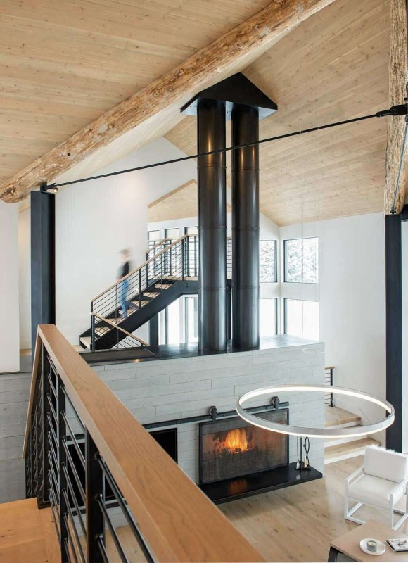 Горная резиденция, расположенная в штате Монтана, США Горная резиденция, расположенная в штате Монтана, США