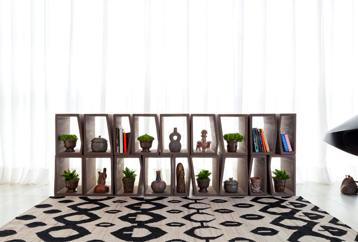 Красочный интерьер с этническими мотивами в бразильских апартаментах Красочный интерьер с этническими мотивами в бразильских апартаментах