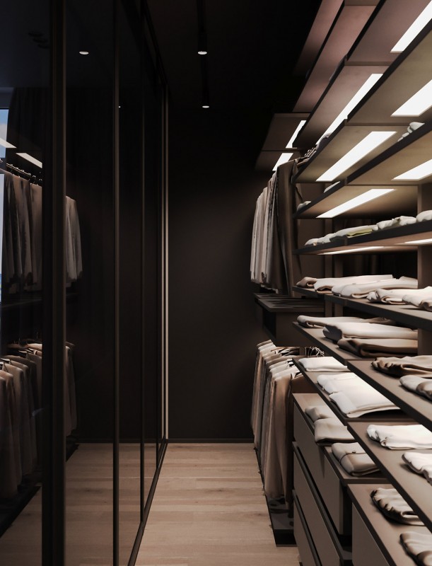 Квартира в серо-розовых тонах