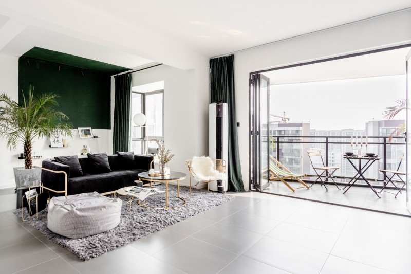 Сочетание элегантной мебели с манхэттенским курортным стилем