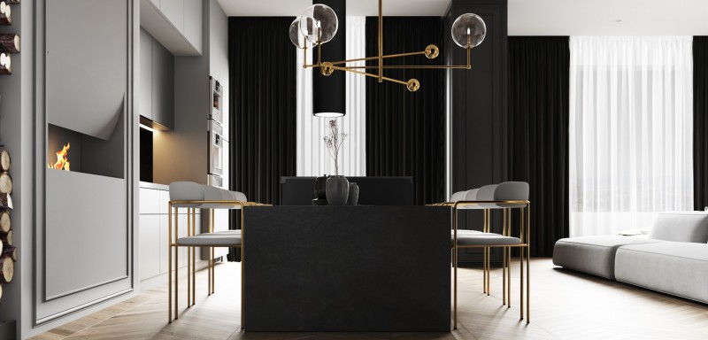 Дизайн-проект квартиры в неоклассическом стиле