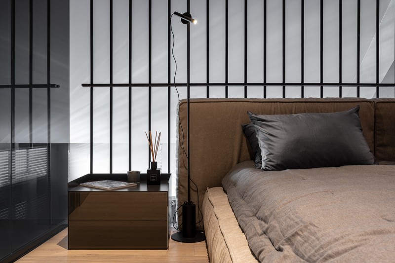 Двухуровневый пентхаус в стиле "брутализм" Двухуровневый пентхаус в стиле "брутализм"