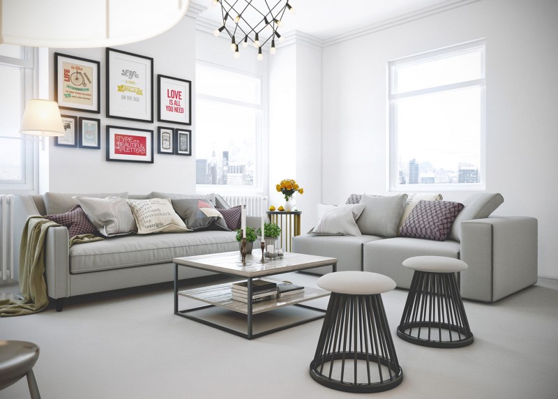 Интерьер светлых апартаментов Интерьер светлых апартаментов