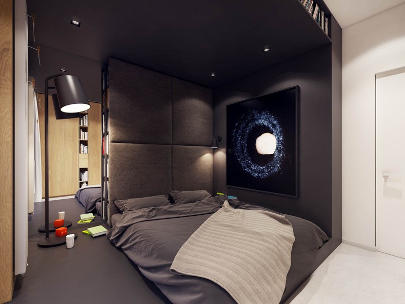 Комфортабельная современная квартира с красочными акцентами