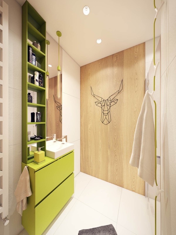 Комфортабельная современная квартира с красочными акцентами