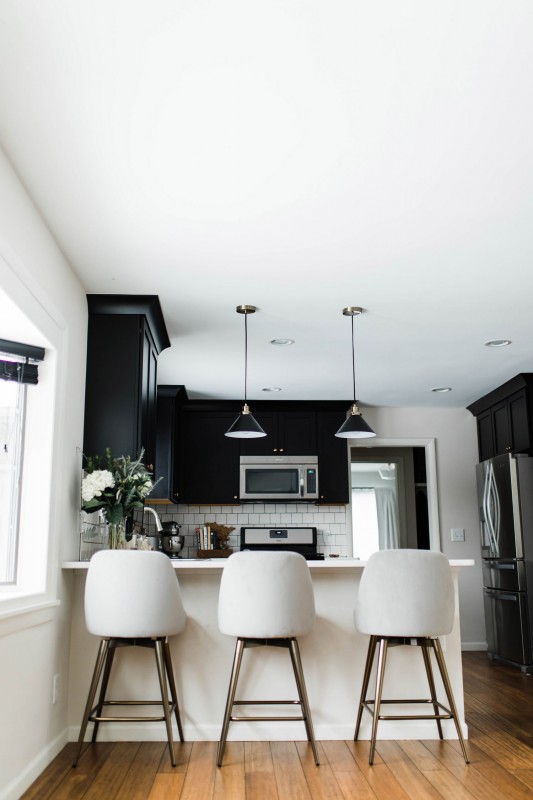 Контрастный интерьер ранчо в Миннеаполисе