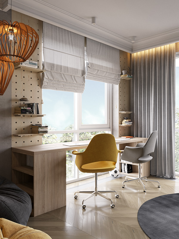 Натуральные материалы и уютная атмосфера в дизайне загородного дома