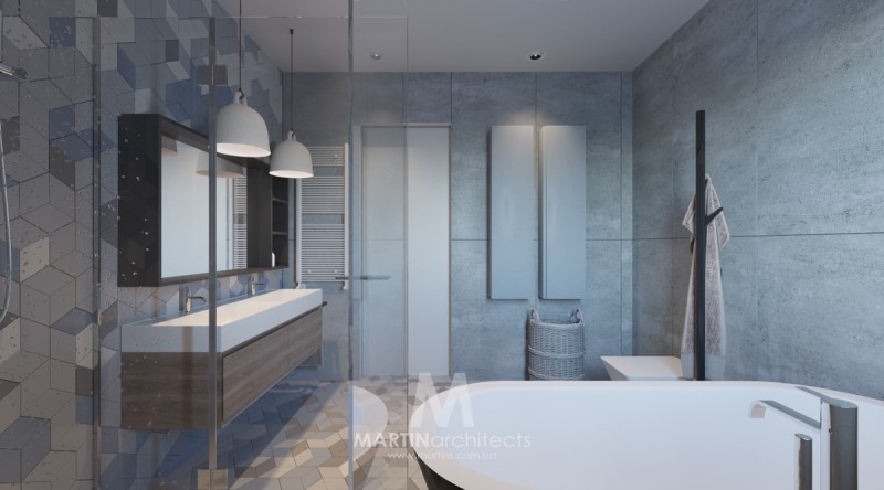 Апартаменты, оформленные в успокаивающей цветовой палитре