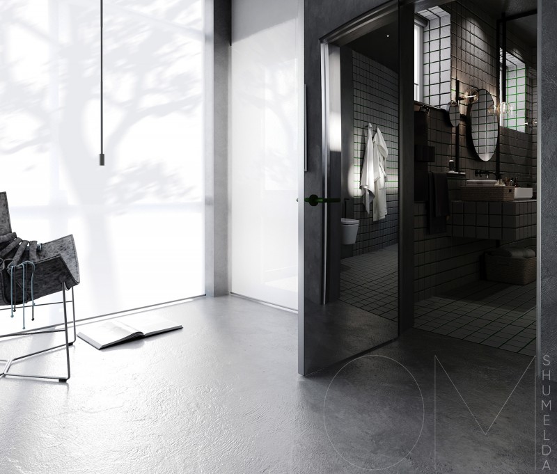 Интерьер стильных апартаментов в темных тонах Интерьер стильных апартаментов в темных тонах