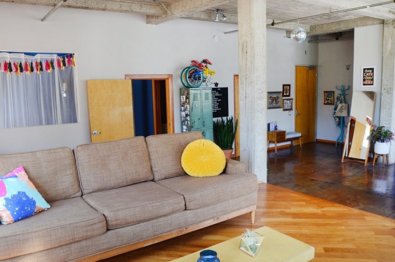 Яркий лофт в Окленде