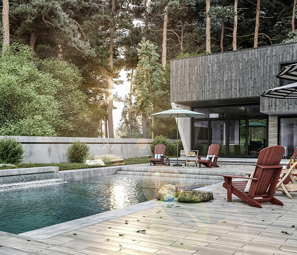 Проект дома в лесу Проект дома в лесу