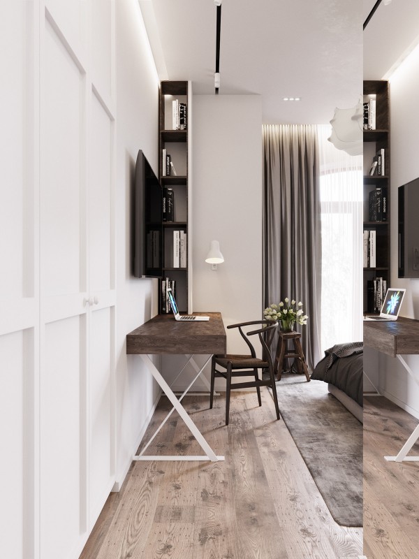 Стильная квартира в черно-белых тонах