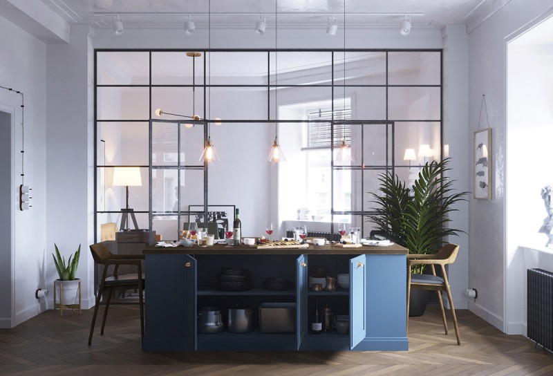 Эклектичный интерьер в скандинавском стиле