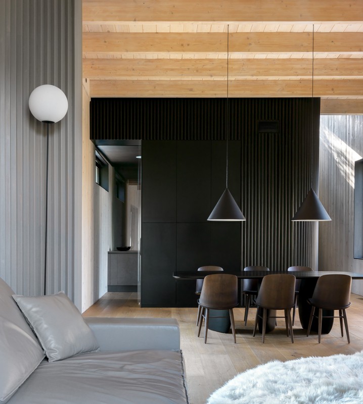 Футуристические элементы в дизайне загородного дома