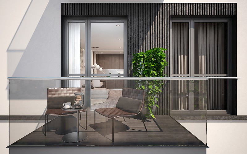 Интерьер варшавской квартиры в коричневых тонах Интерьер варшавской квартиры в коричневых тонах