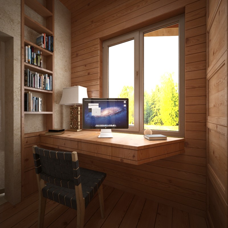 Проект загородного деревянного дома