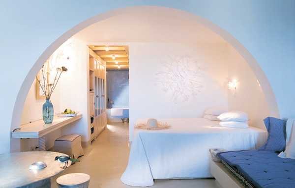 Роскошный отель Mykonos Blu на острове Миконос, Греция