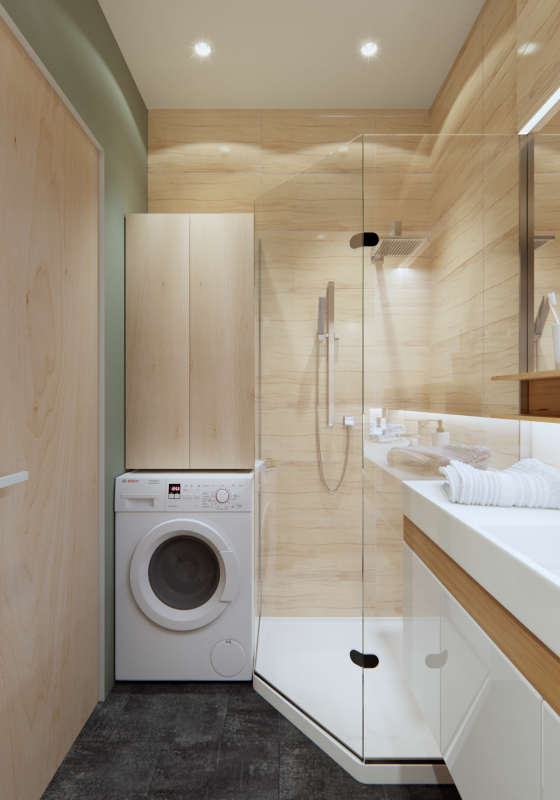 Апартаменты, оформленные в пастельных тонах