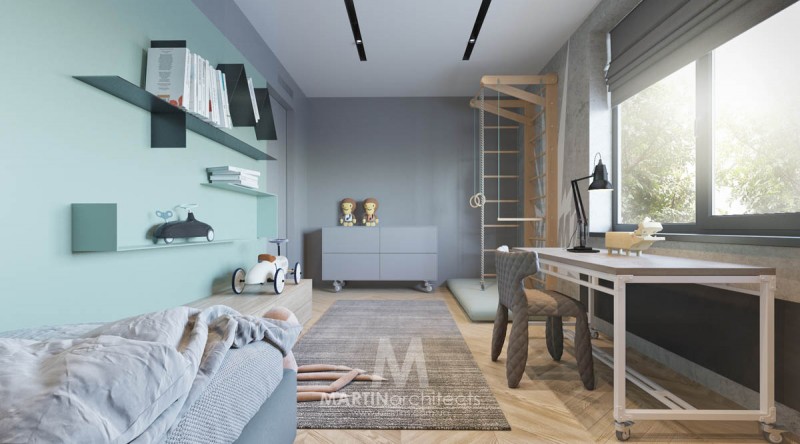 Апартаменты, оформленные в успокаивающей цветовой палитре