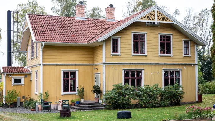 Дом дизайнера Дженни-Энн Олссон и музыканта Акселя Содерберга в шведской провинции Вестергётланд