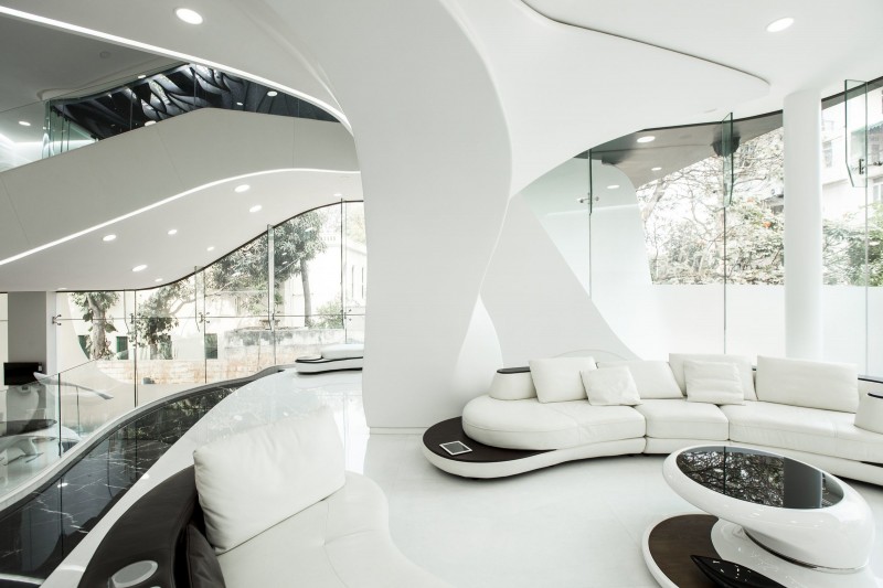 Футуристичный дизайн виллы