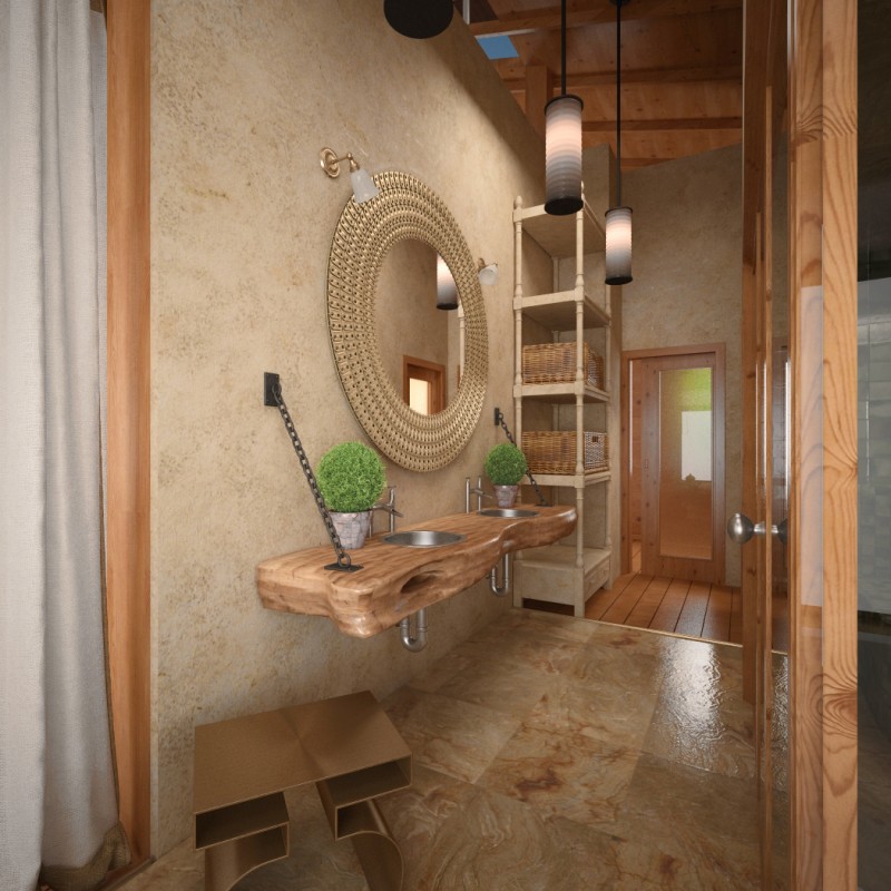 Проект загородного деревянного дома