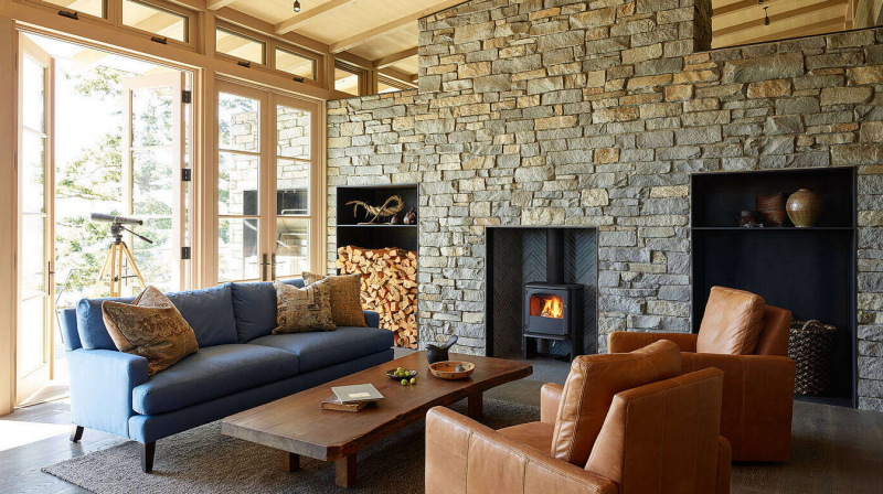 Загородный дом на склоне холма в Пьюджет-Саунде Загородный дом на склоне холма в Пьюджет-Саунде