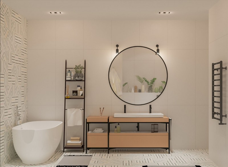 Интерьер просторной светлой квартиры