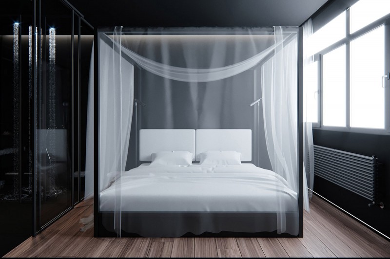 Интерьер в темных тонах Интерьер в темных тонах