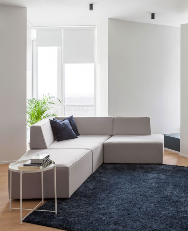 Нетрадиционное зонирование в небольшой квартире