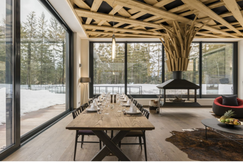 Ультрасовременное шале с видом на Монблан