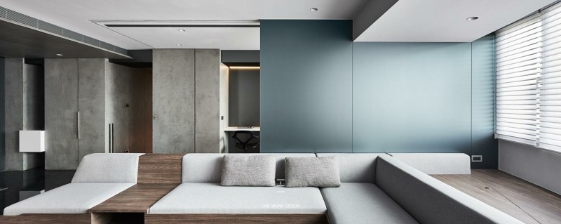 Минималистский интерьер в темных тонах в Тайбэе Минималистский интерьер в темных тонах в Тайбэе