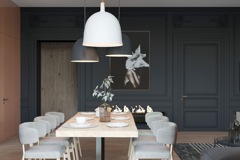 Эклектичный стиль с элементами классики и лофт