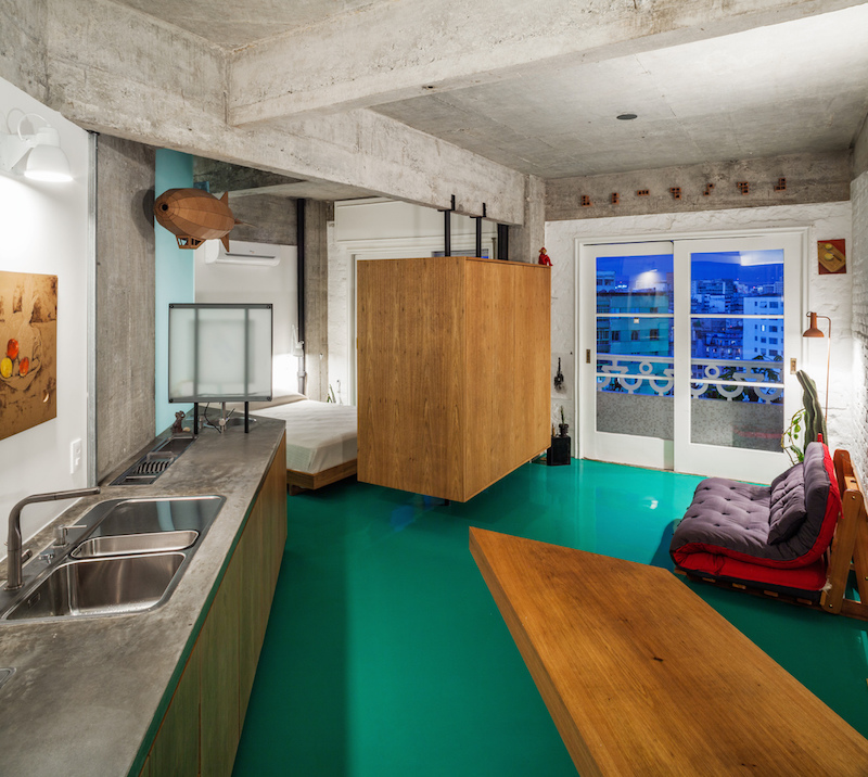 Функциональный интерьер небольшой студии Функциональный интерьер небольшой студии