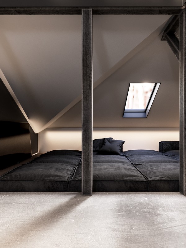 Контрастный дизайн интерьера