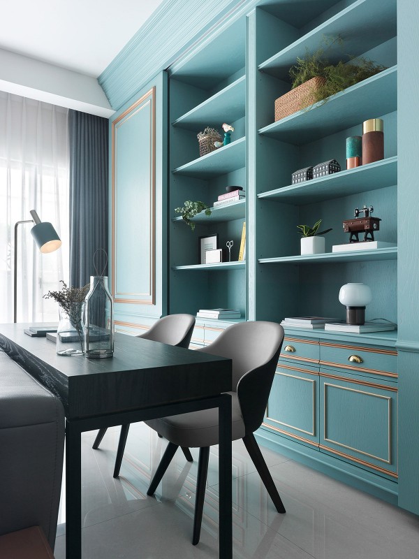 Квартира в серо-голубых тонах