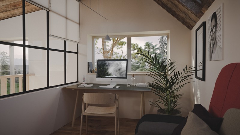 Проект полуутопленного в склоне холма дома