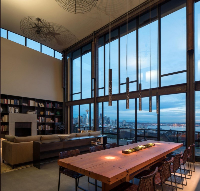 Резиденция с панорамными окнами в Сиэтле, Вашингтон Резиденция с панорамными окнами в Сиэтле, Вашингтон