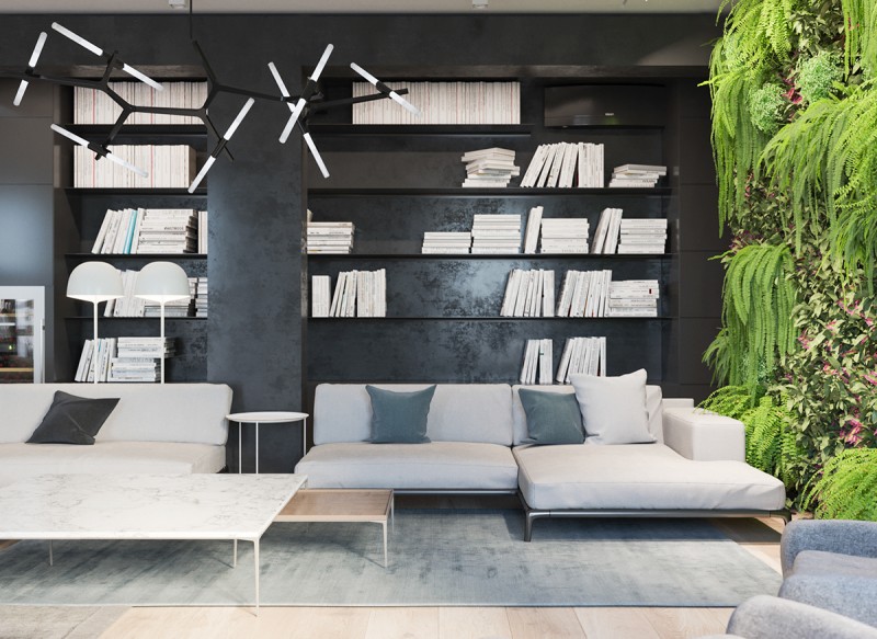 Живая зелень в интерьере