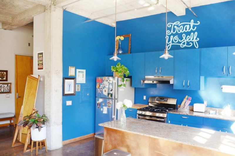 Яркий лофт в Окленде